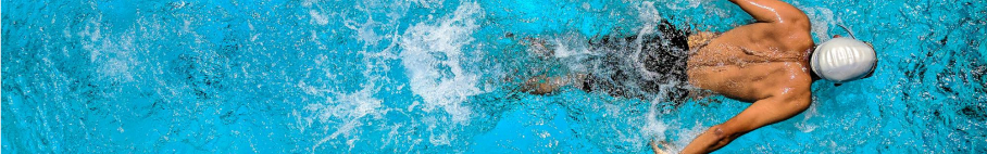 nageur sur une ligne d'eau